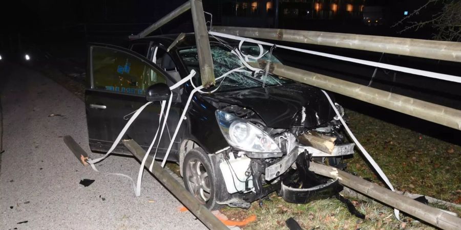 Bei Selbstunfall schwer verletzt worden