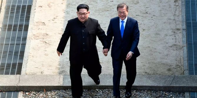 Kim Jong Un und Moon Jae In