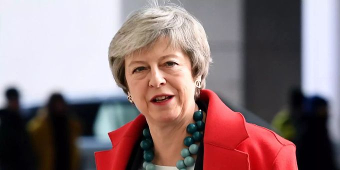 Theresa May hat zurzeit einen schweren Stand: in der Abstimmung um das Brexit-Abkommen fehlt ihr eine Mehrheit. Bei einem Brexit ohne Abkommen droht in Grossbritannien Chaos. Theresa May in London.