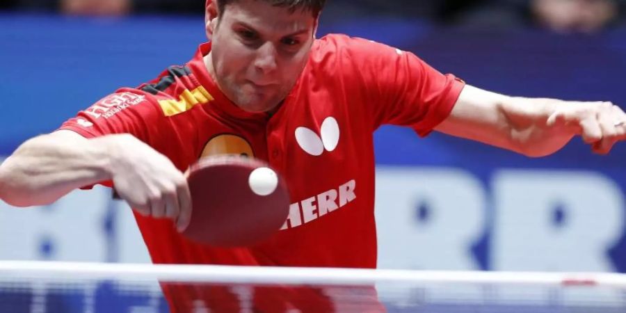 Dimitrij Ovtcharov spielt beim Top-16-Turnier in Montreux. Foto: Ye Pingfan/XinHua