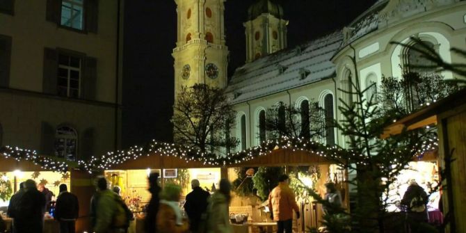 Der Weihnachtsmarkt in St. Gallen. (Symbolbild)