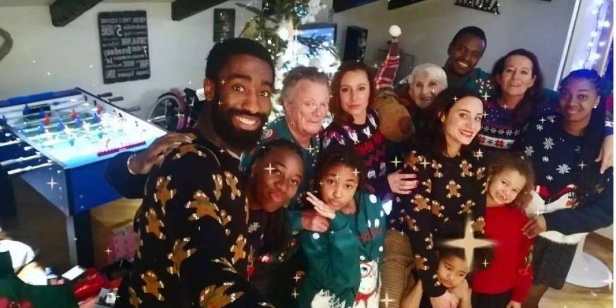 Bei Kollege Johan Djourou wurde das Fest in einem etwas kleineren Rahmen gefeiert.