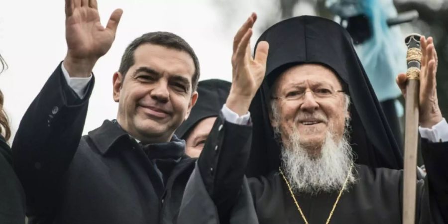 Tsipras besucht mit Bartholomäus Priesterseminar