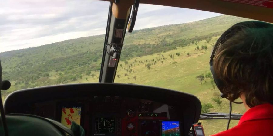 Über der weiten Ebene des Serengeti Nationalparks