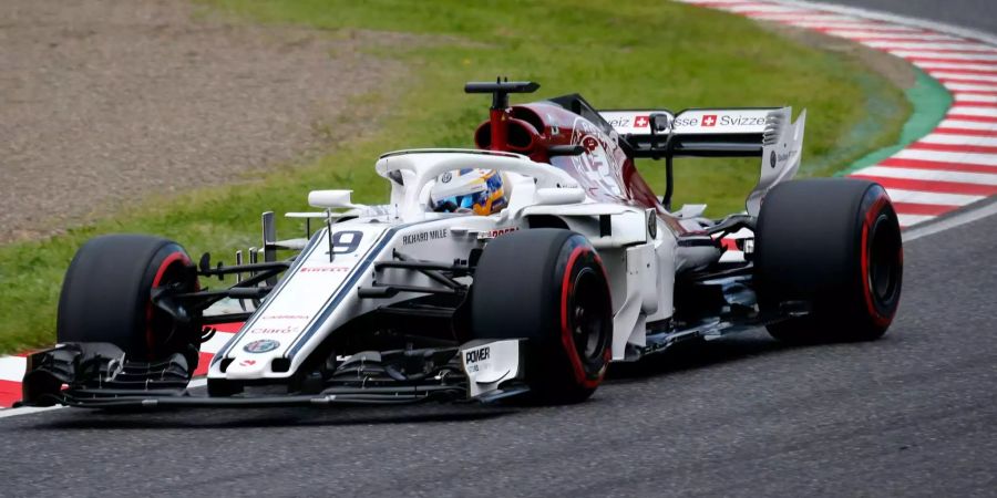 Marcus Ericsson fährt im Sauber auf Rang zwölf.