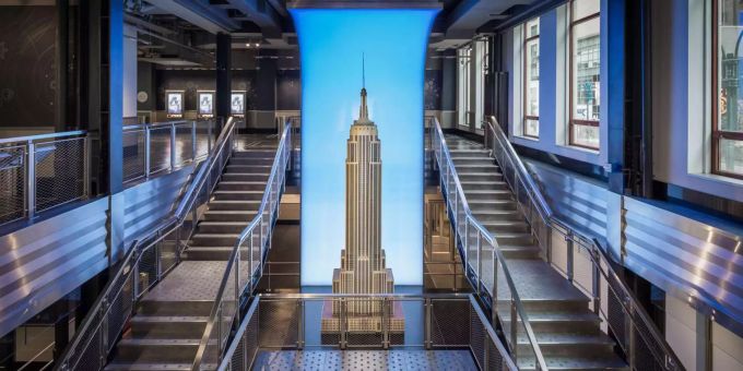Die neuen «Grand Staircases» im Eingang des Empire State Building, Evan Joseph/Empire State Realty Trust. Empire State Building