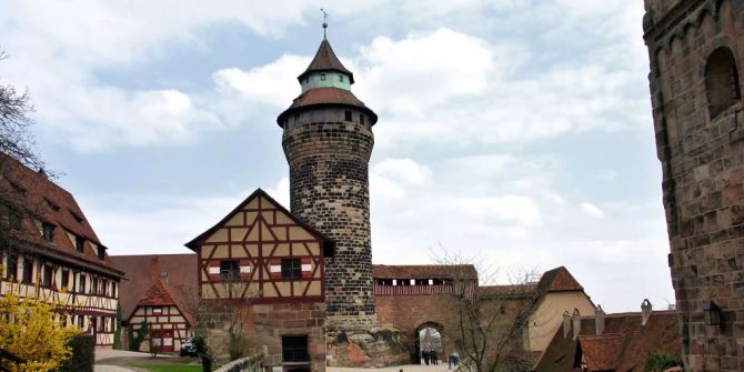 Die Burg von Nürnberg.