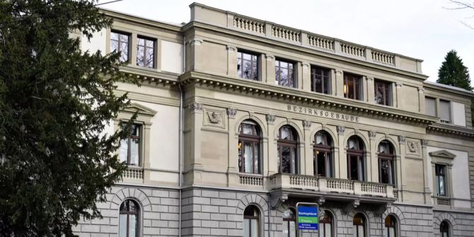 Bezirksgericht in Winterthur ZH.