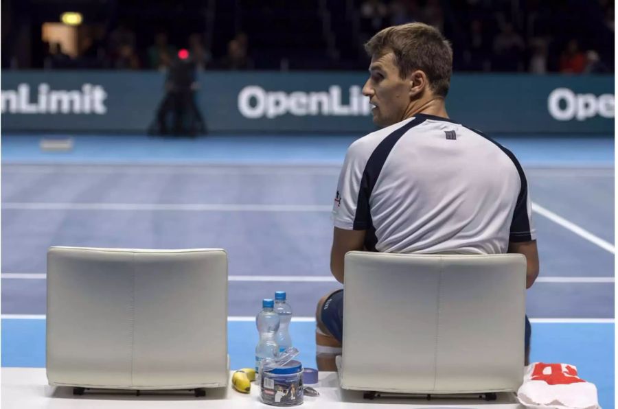 Marco Chiudinelli bei seinem letzten Spiel in Basel.