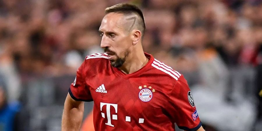 Franck Ribéry in Aktion beim Spiel der Bayern gegen Ajax Amsterdam.