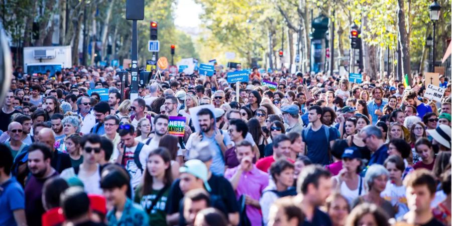 Klima Demo Frankreich