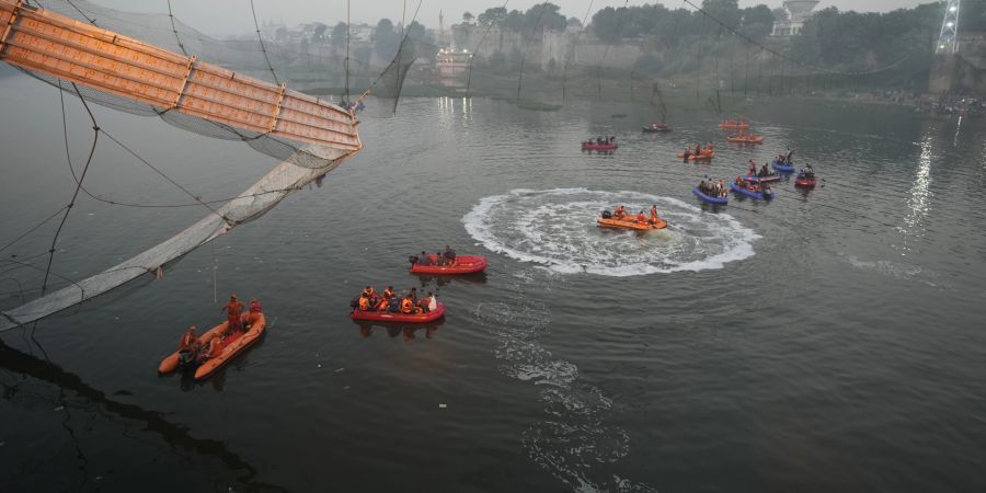 India Bridge Collapsed