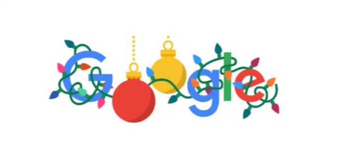 Mit Weihnachtsschmuck - Google wünscht mit Doodle frohe Weihnachten