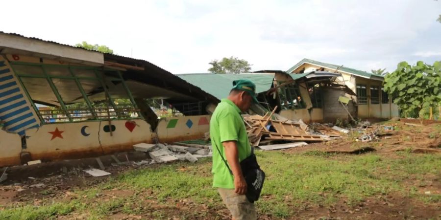 Das Beben ereinigte sich auf der Insel Mindanao