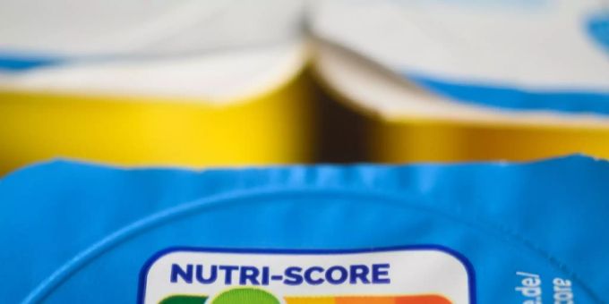 Nutri-Score auf einer Joghurtpackung Nutri-Score auf einer Joghurtpackung