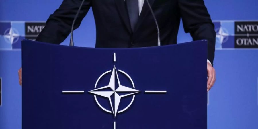 NATO-Logo in Brüssel