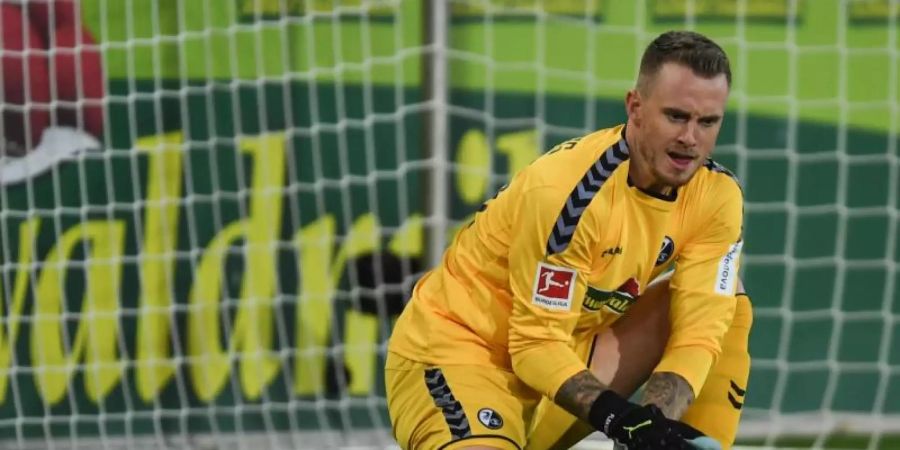 Ersetzt weiter Stammkeeper Schwolow im Tor der Hertha: Mark Flekken. Foto: Patrick Seeger/dpa