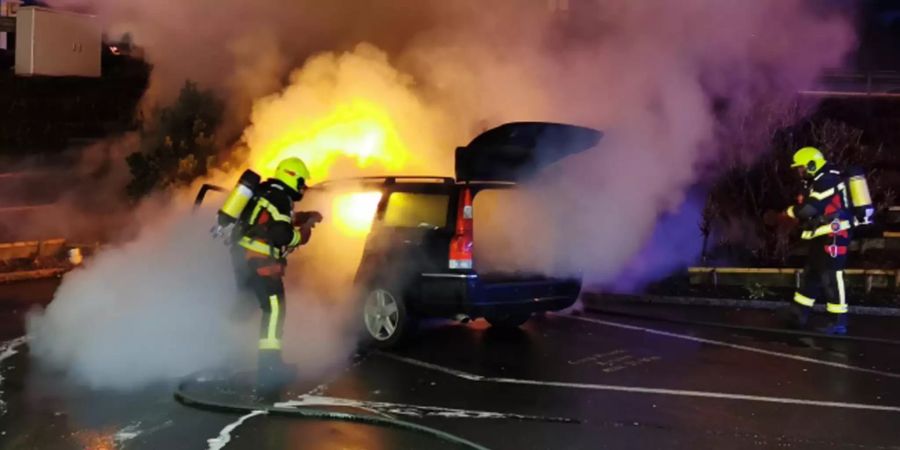 Fahrzeugbrand Seewen