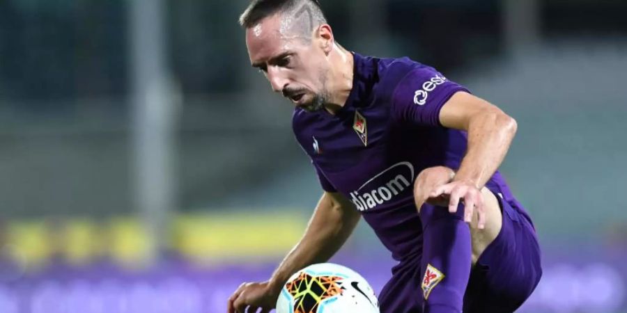 Stattete seinen alten Mannschaftskollegen einen Besuch ab: Ex-Bayern-Star Franck Ribéry. Foto: Jennifer Lorenzini/Lapresse/Lapresse via ZUMA Press/dpa