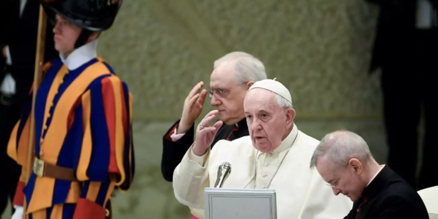 Papst Franziskus im Vatikan