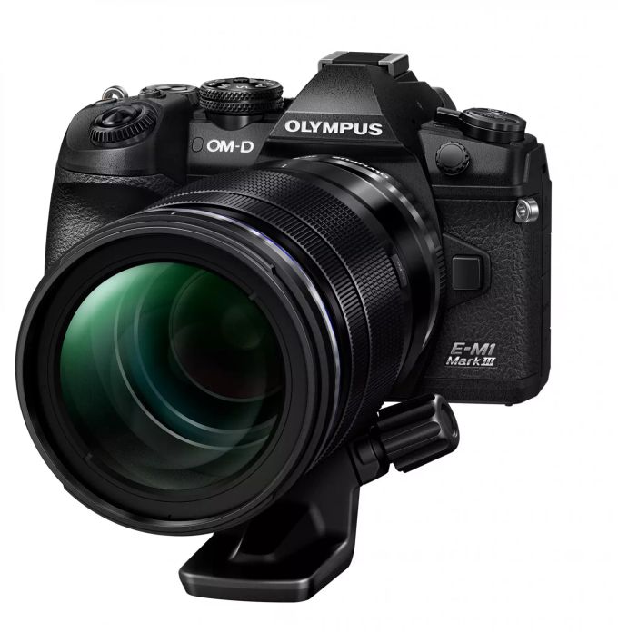 Olympus E-M1 Mark III von vorne. Olympus E-M1 Mark III