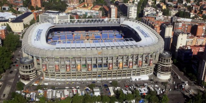 Die Heimstätte von Real Madrid: Das Estadio Santiago Bernabéu. La Liga