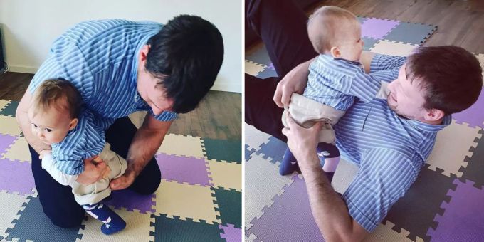 Jööö-Bilder - Mini-Wenger wagt Hosenlupf gegen Schwingerkönig-Papi
