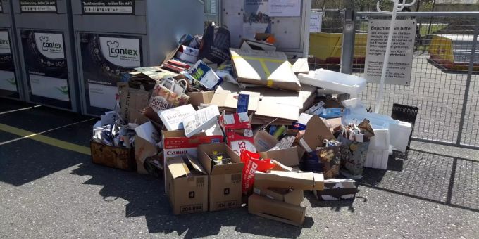 Schliessung des Entsorgungsplatzes an der Schulstrasse.