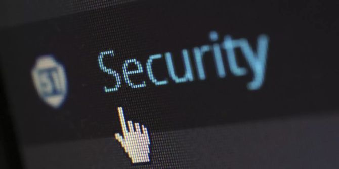 Sicherheit auf Bildschirm