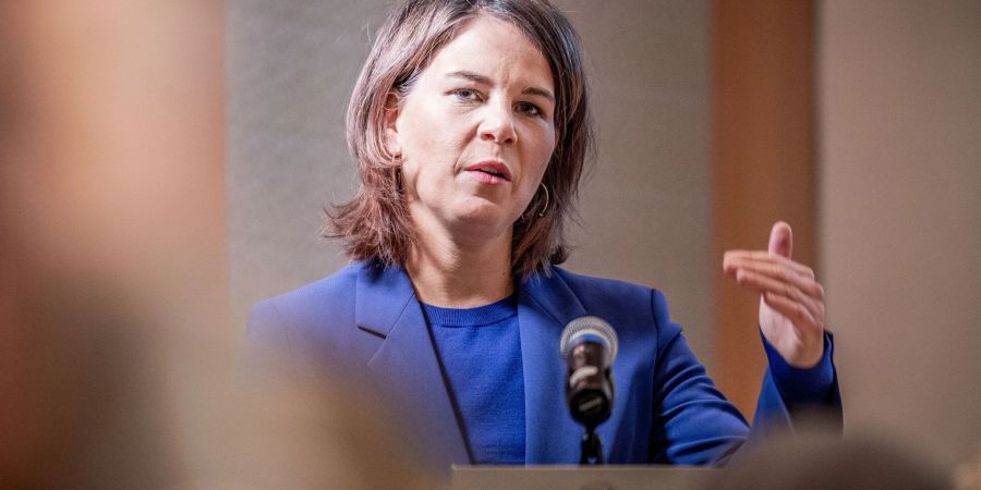 Aussenministerin Annalena Baerbock am Rande der 77. Generaldebatte der UN-Vollversammlung.