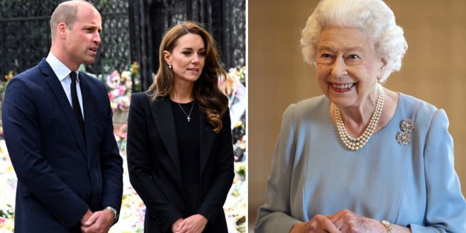 Prinz William und Herzogin Kate trauern in Sandringham mit der Öffentlichkeit um Queen Elizabeth. Prinz William