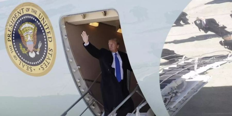 US-Präsident Trump vor dem Abflug nach Vietnam. Foto: Evan Vucci/AP