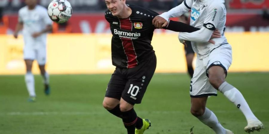Das Spiel zwischen 1899 Hoffenheim und Bayer Leverkusen verspricht ein Offensivspektakel zu werden. Foto (2018): Federico Gambarini/dpa Foto: Federico Gambarini