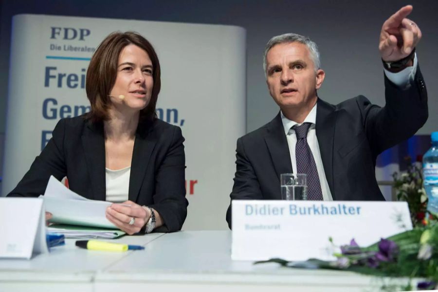 Petra Gössi mit Didier Burkhalter