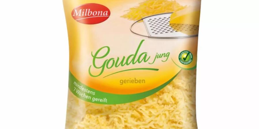 Lidl ruft das Produkt «Milbona Gouda jung gerieben, mindestens 7 Wochen gereift, 250g» zurück. Foto: Lidl/LIDL/obs