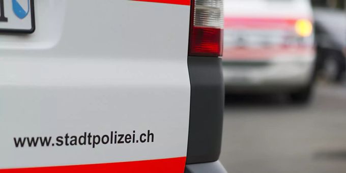 Ein Wagen der Stadtpolizei Zürich. Zürich Geiselnahme