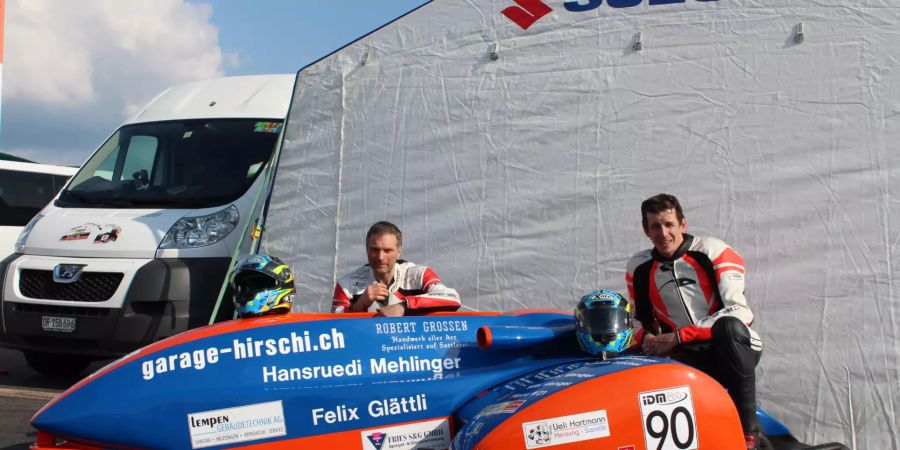 Sidecarteam "Hirschi`s Sense"; Andres Nussbaum und Manuel Hirschi (Foto Anke Kuhle)