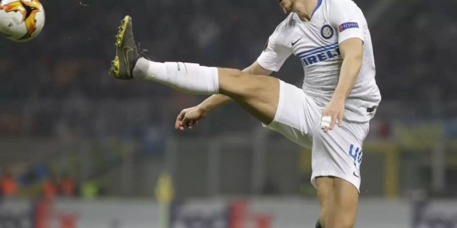 Inter Mailand hat die Generalprobe vor dem Europa-League-Achtelfinale gegen Eintracht Fankfurt in der Liga verpatzt. Foto: Luca Bruno/AP