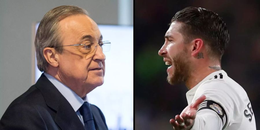 Florentino Pérez und Sergio Ramos