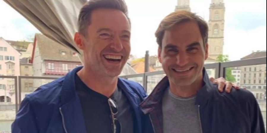 Roger Federer Hugh Jackman