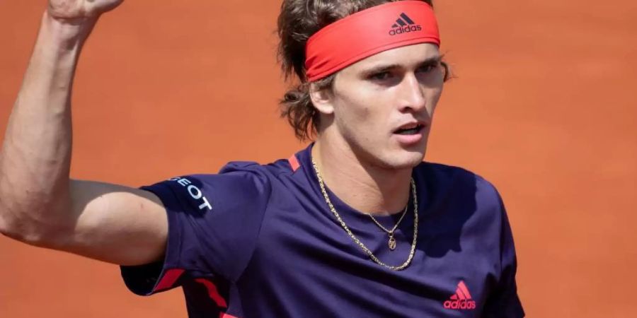 Alexander Zverev musste im ersten Satz gegen den Argentinier Juan Ignacio Londero kämpfen. Foto: Sven Hoppe