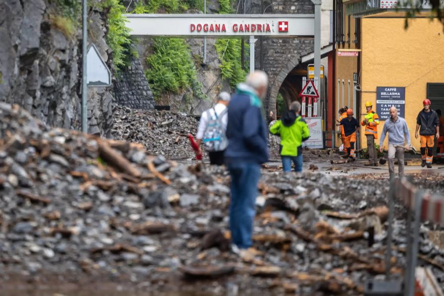 Das Tessin wurde von den Unwettern stark getroffen.