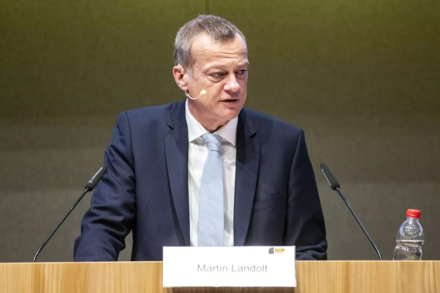 Martin Landolt spricht an der E-Delegiertenversammlung der BDP Schweiz am 14. November 2020.