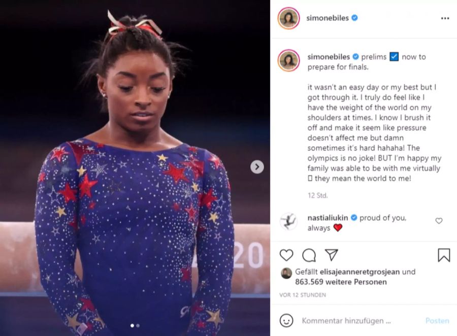 Simone Biles Olympia 2021