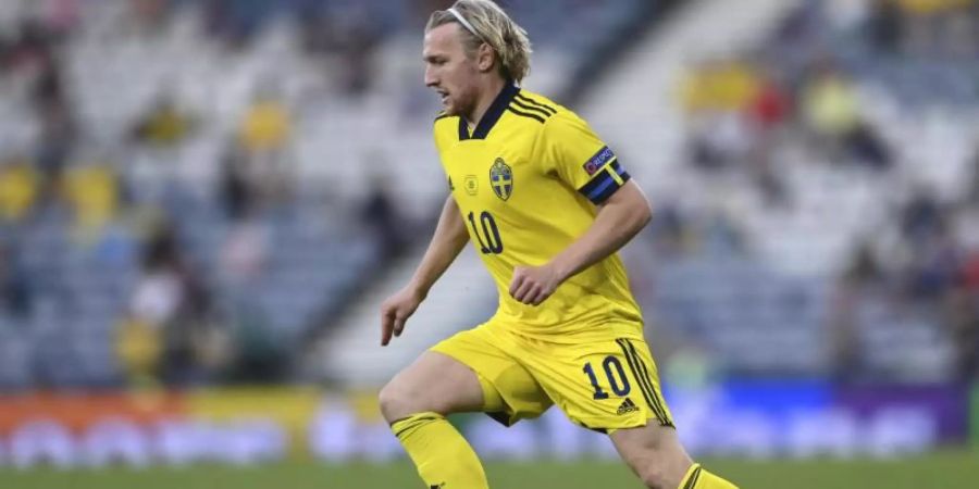 Der Leipziger Emil Forsberg spielte für Schweden eine starke EM. Foto: Stu Forster/Pool Getty/dpa