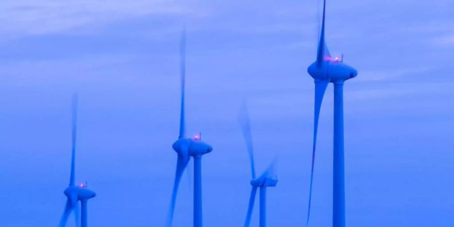 Windkraftanlagen drehen sich in Mecklenburg-Vorpommern. Foto: Jens Büttner/dpa-Zentralbild/dpa