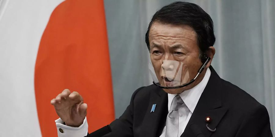 Die Gespräche für die Einführung einer globalen Mindeststeuer kommen laut dem japanischen Finanzminister Taro Aso auf Ebene der G7 voran. (Archivbild)