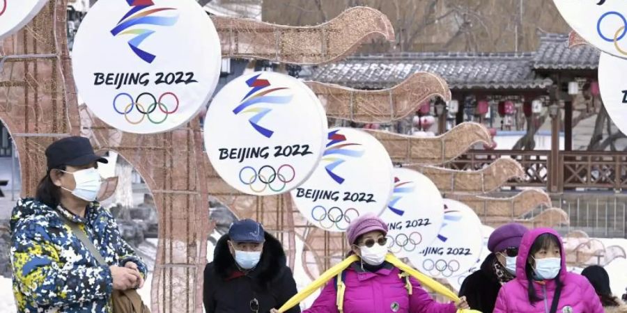 Die Olympischen Winterspiele finden 2022 in Peking statt. Foto: -/kyodo/dpa