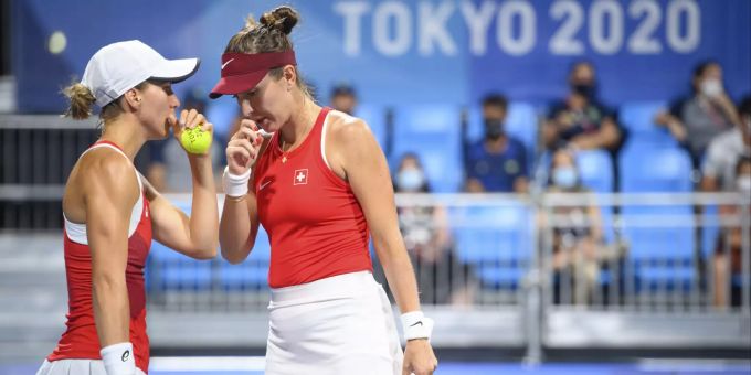 Viktorija Golubic und Belinda Bencic greifen bei Olympia 2021 am Sonntag nach Gold. Olympia 2021 Golubic Bencic