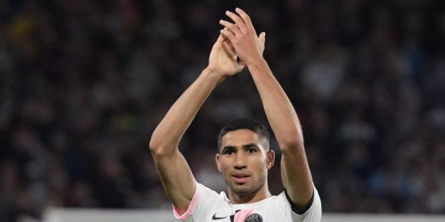 PSG-Matchwinner Achraf Hakimi. Foto: Sebastien Bozon/AFP/dpa